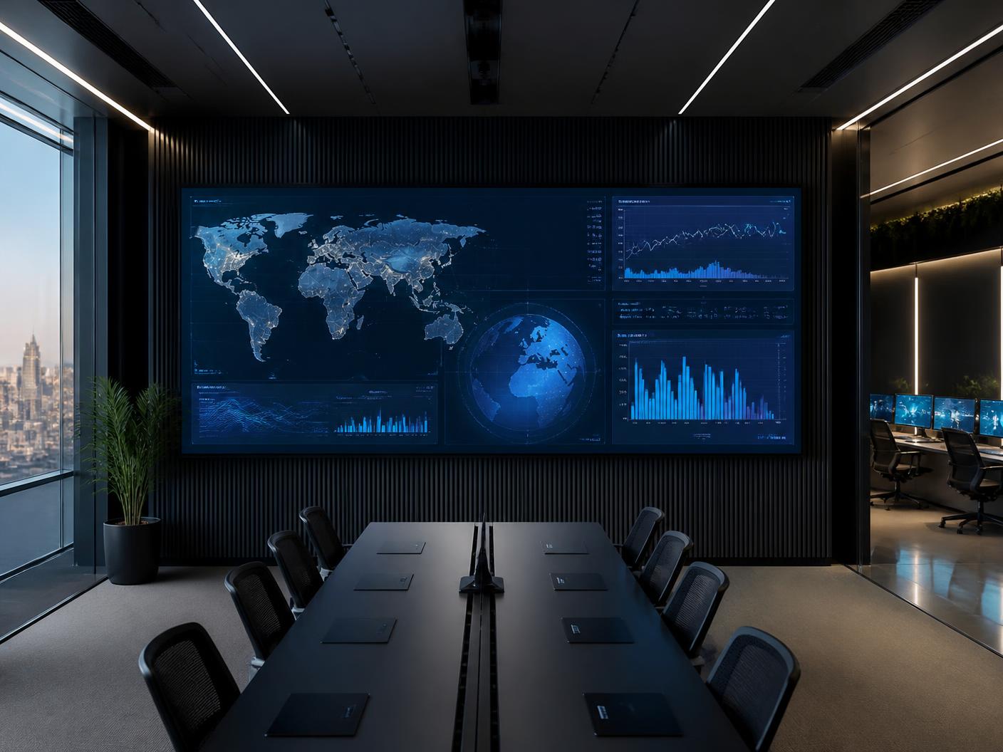 Aplicação corporativa de LED